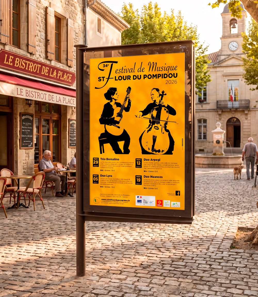 Affiche Festival de Musique de Saint Flour du Pompidou